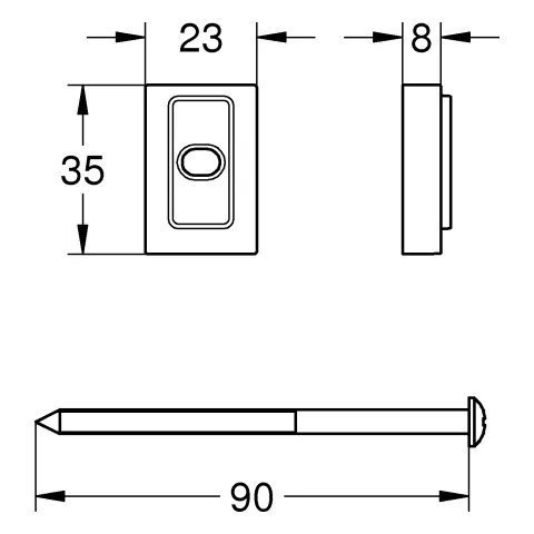 Ausgleichsscheibe Tempesta 48543_1, für Tempesta Brausestangen, stapelbar Ausgleichsscheibe Tempesta 48543_1, für Tempesta Brausestangen, stapelbar