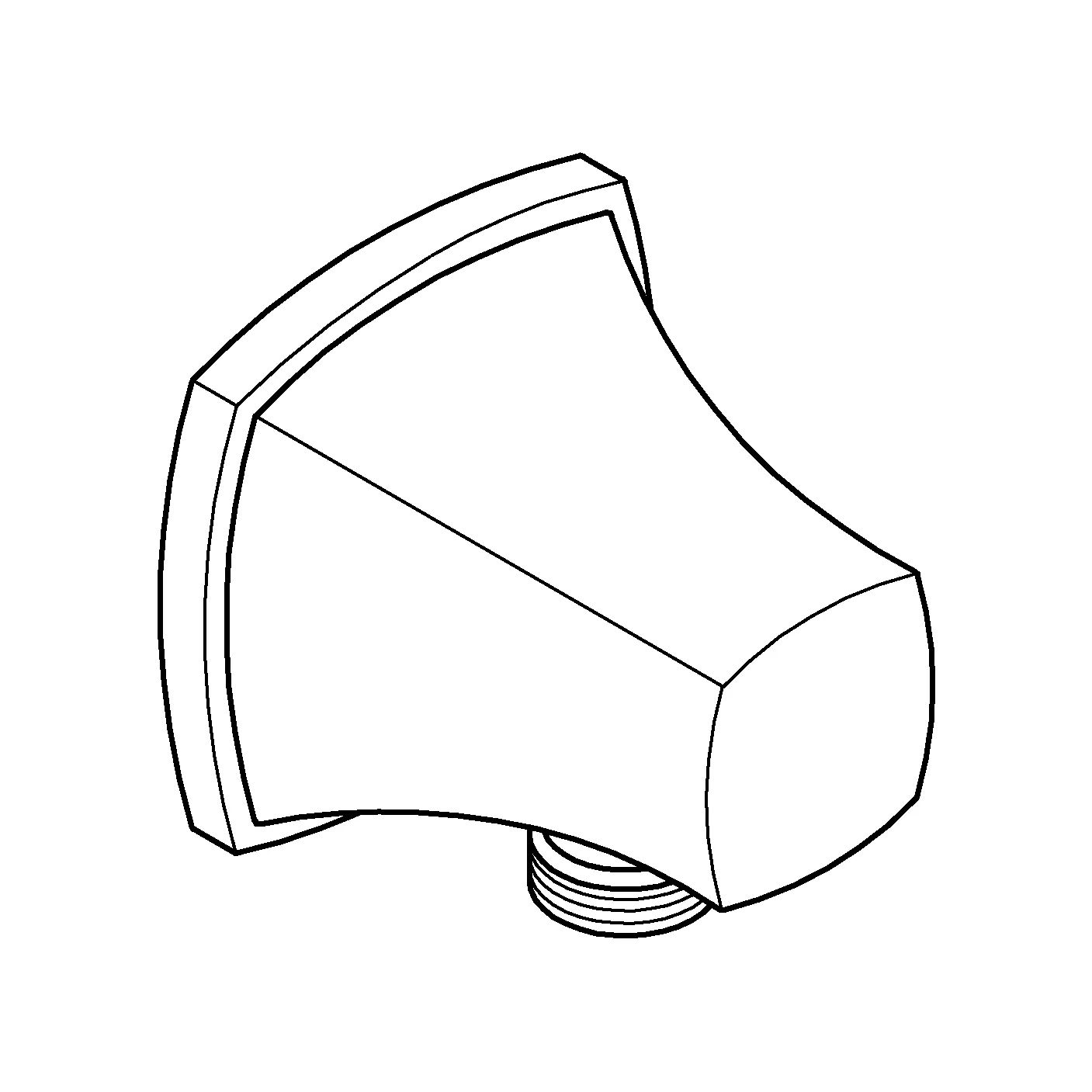 Wandanschlussbogen Grandera 26897, Metall, Außengewinde, eigensicher, chrom Wandanschlussbogen Grandera 26897, Metall, Außengewinde, eigensicher, chrom