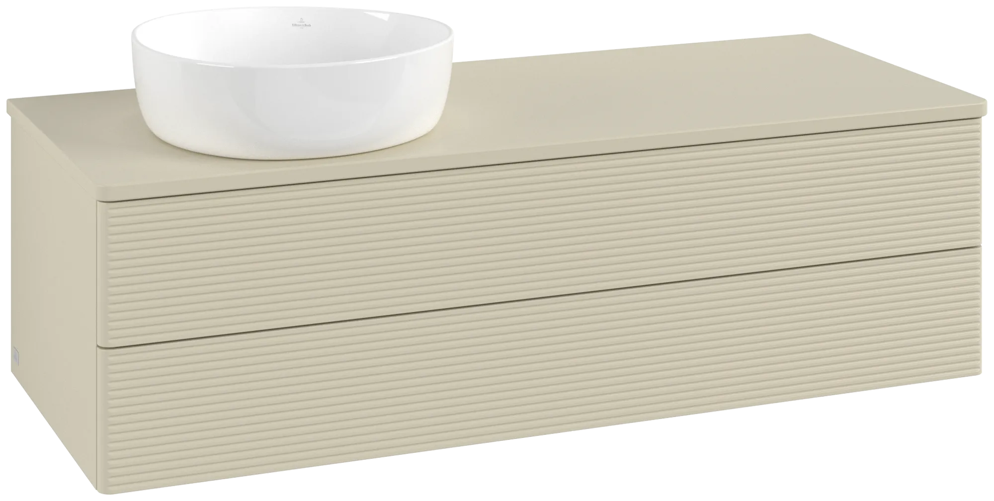 Villeroy & Boch Antao Waschbeckenunterschrank L22_5, 1200 x 360 x 500 mm, Silk Grey Matt Lacquer