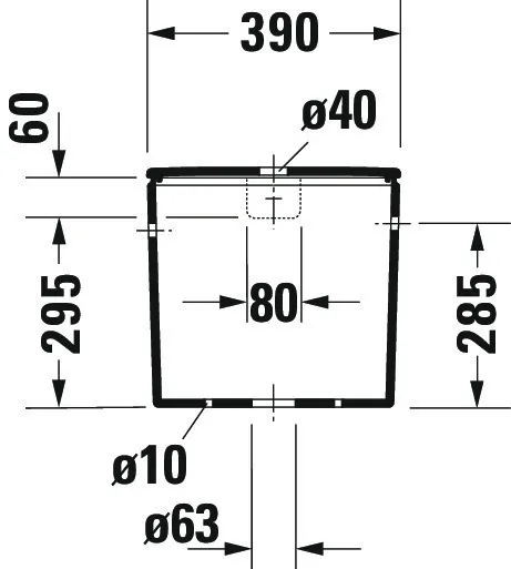 Spülkasten „DuraStyle“ 39 × 37 × 17 cm Spülkasten „DuraStyle“ 39 × 37 × 17 cm