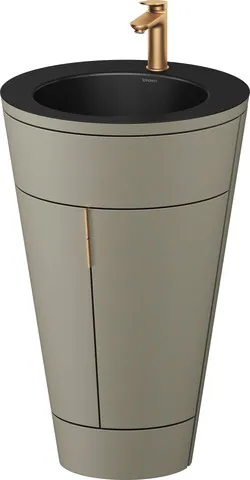 Duravit Waschtischunterschrank bodenstehend „Starck 1“ 56 × 86,4 × 60,5 cm in Schwarz Matt Duravit Waschtischunterschrank bodenstehend „Starck 1“ 56 × 86,4 × 60,5 cm in Schwarz Matt