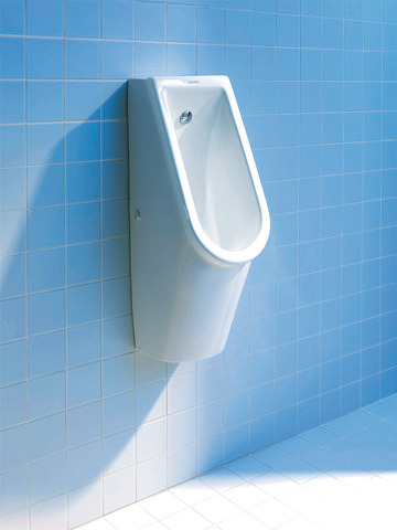Urinal Starck 3, Zulauf von hinten rimless, ohne Fliege, weiß Urinal Starck 3, Zulauf von hinten rimless, ohne Fliege, weiß
