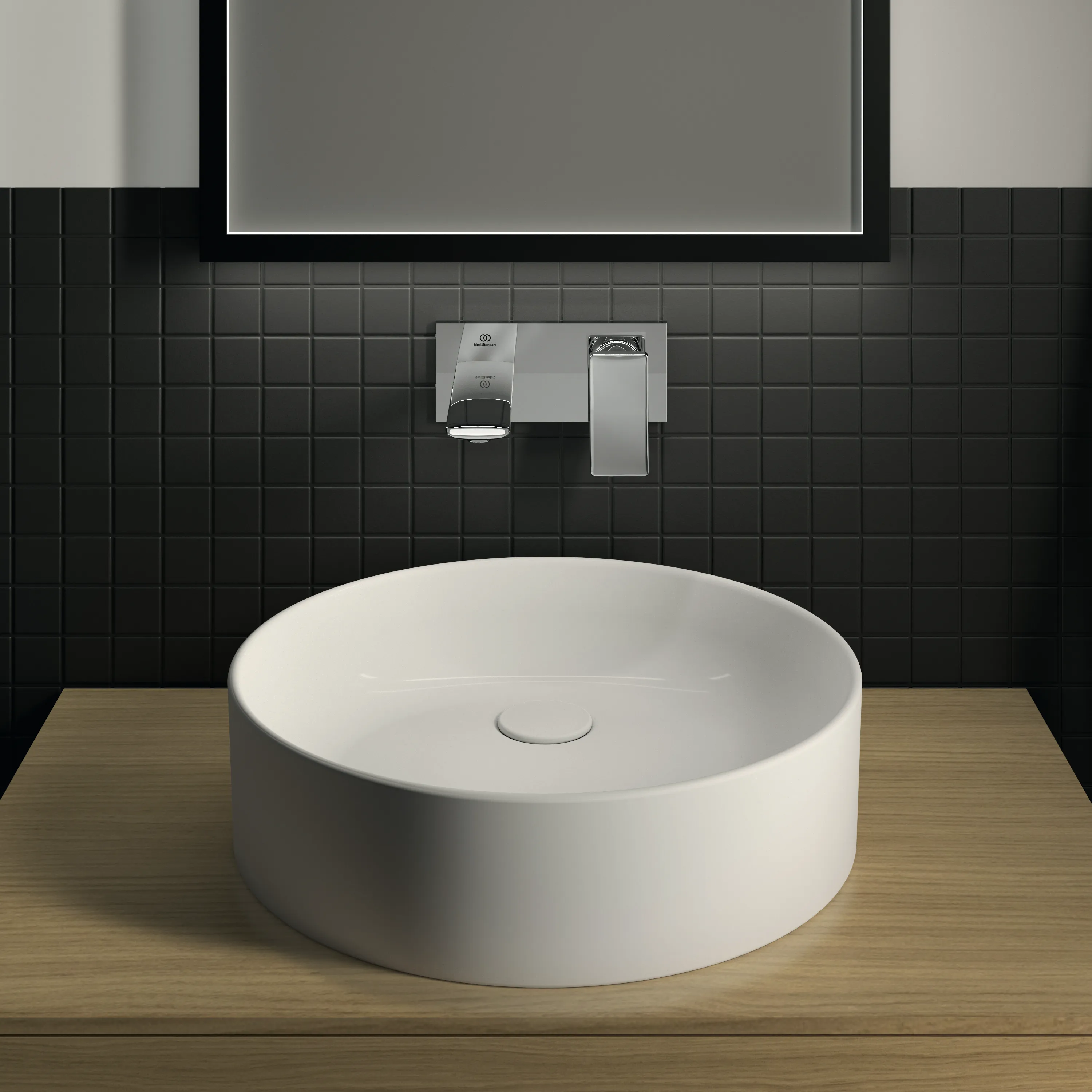 Waschbecken „Conca“ 45 × 45 × 11 cm in Weiß Waschbecken „Conca“ 45 × 45 × 11 cm in Weiß