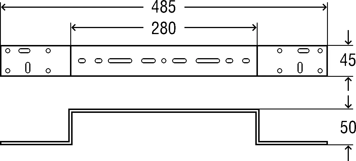 Viega „Sanfix“ Montageschiene für Wandscheibe verzinkt Viega „Sanfix“ Montageschiene für Wandscheibe verzinkt
