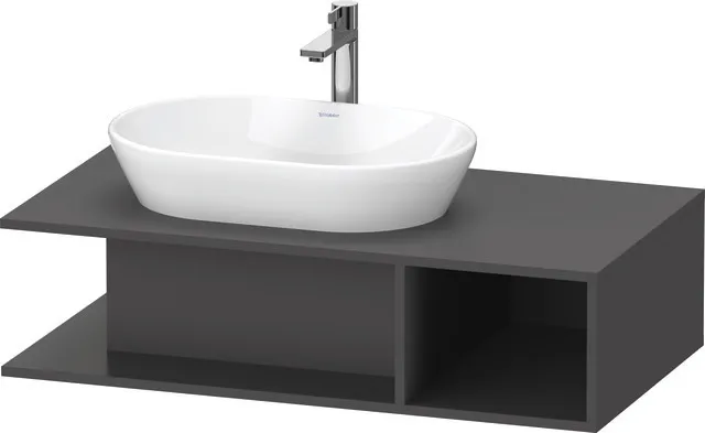 Duravit Waschtischunterschrank wandhängend „D-Neo“ 100 × 26 × 55 cm Graphit Matt
