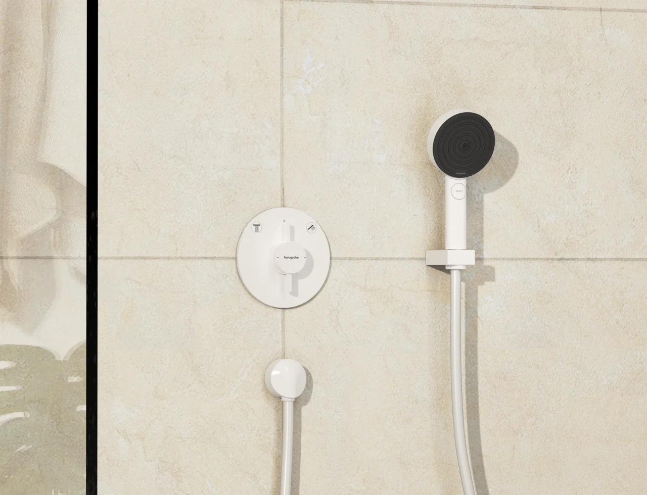 Hansgrohe DuoTurn S Mischer Unterputz, 2 Verbraucher, mattweiß