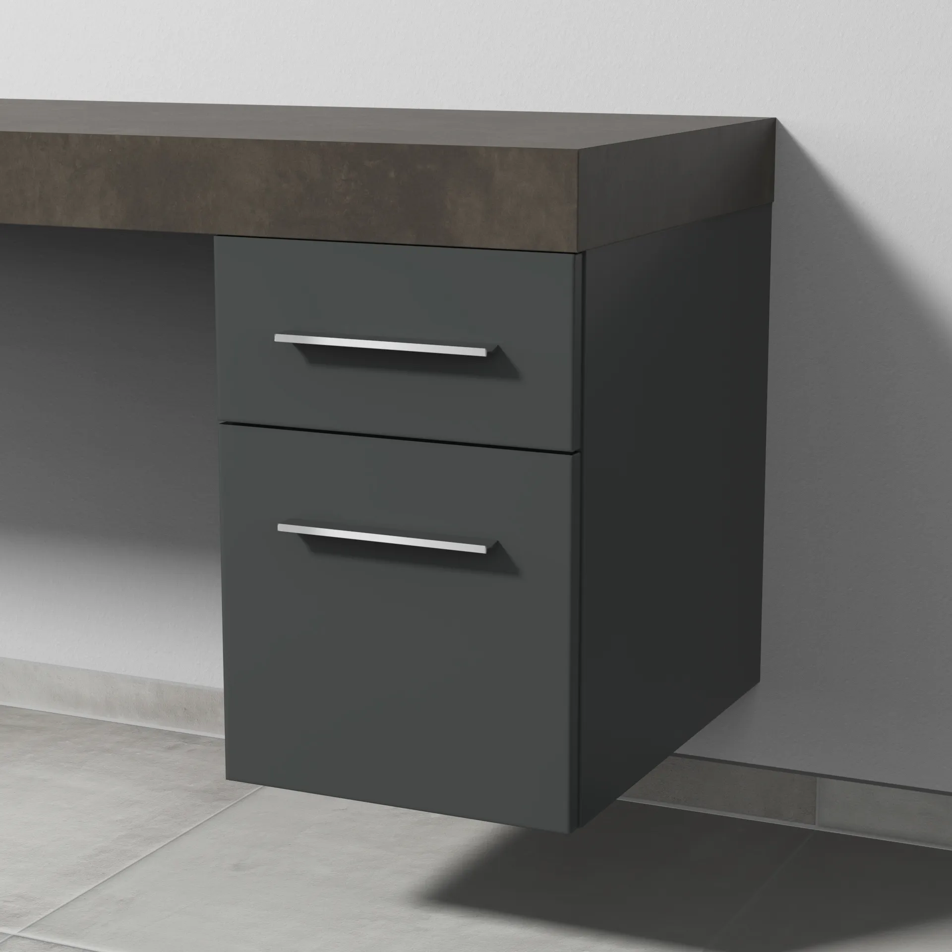 Sanipa Unterschrank „2morrow“ 350 × 510 × 520 mm in Anthrazit (matt)