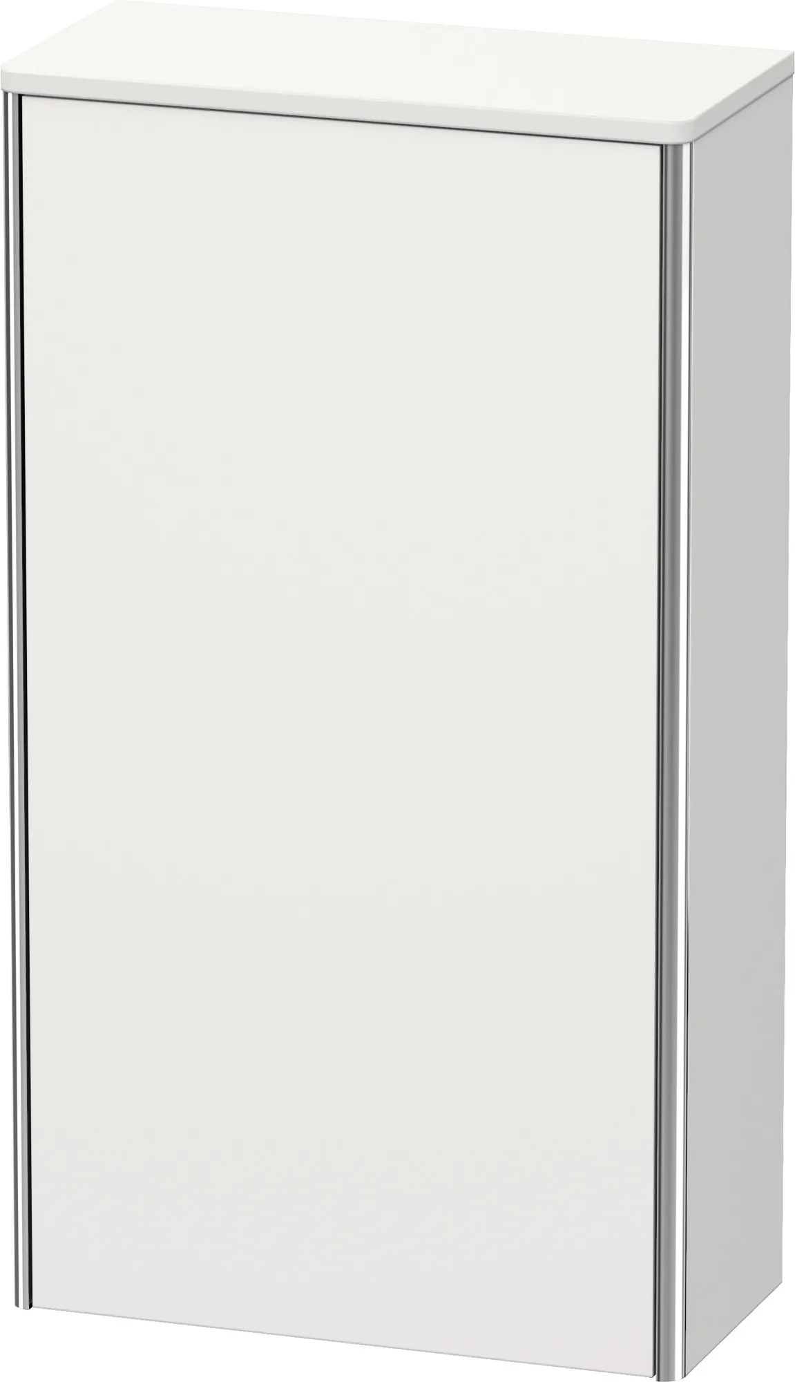 Duravit Halbhochschrank „XSquare“ 50 × 89,6 × 23,6 cm Nordic Weiß Seidenmatt
