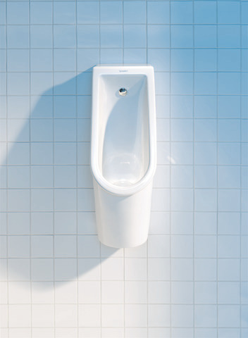 Urinal Starck 3, Zulauf von hinten rimless, ohne Fliege, weiß Urinal Starck 3, Zulauf von hinten rimless, ohne Fliege, weiß
