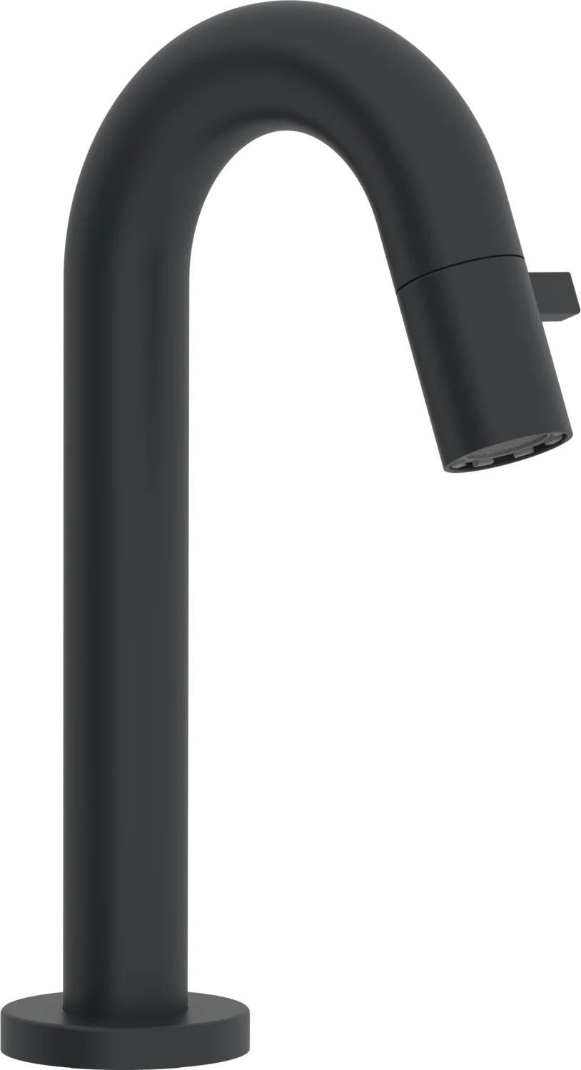 HansaNOVA Style Waschtischarmatur Hansacolour EHM WT-Batt. HansaNOVA 5093 Ausladung 94 mm DN15 Matt-Schwarz