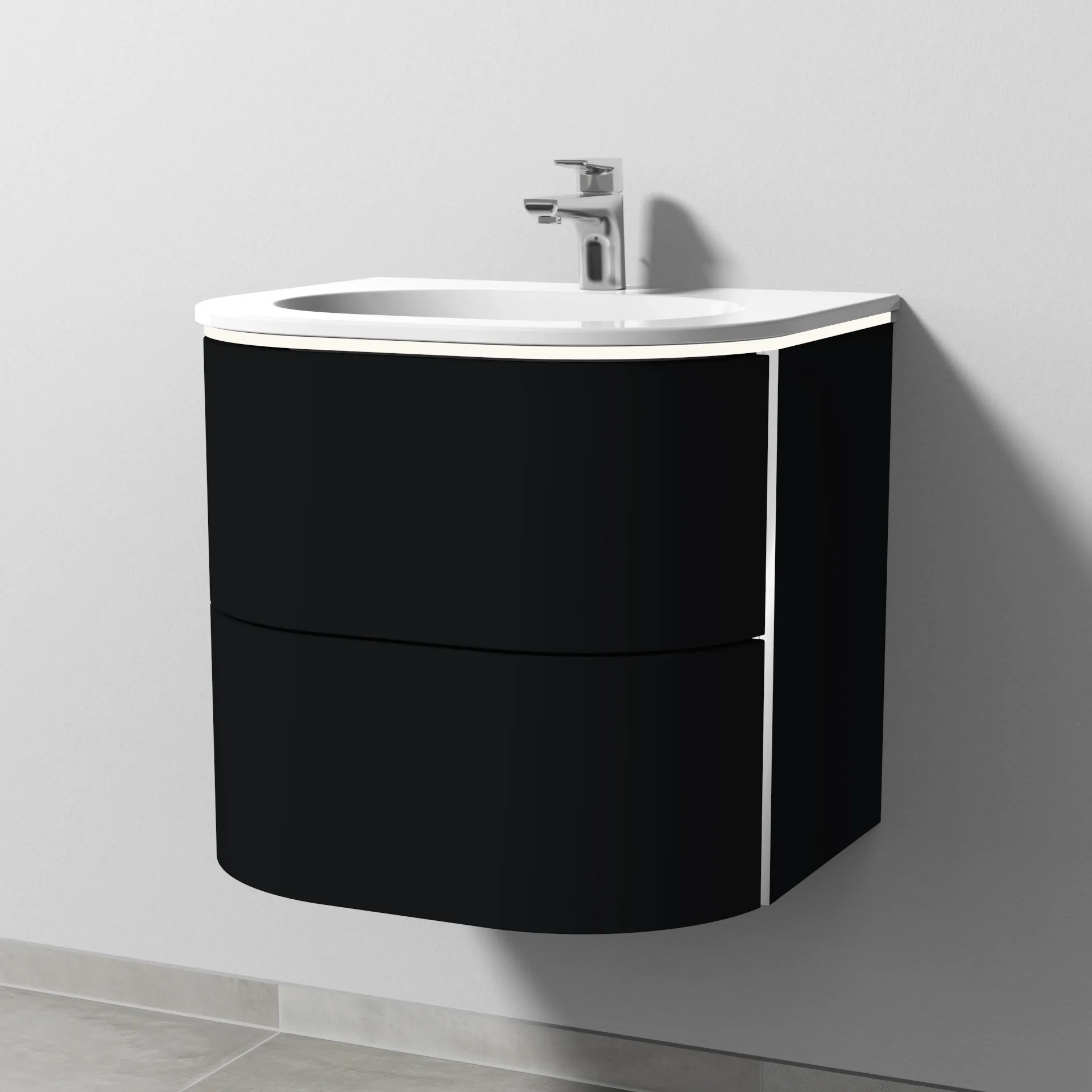 Sanipa 4balance Keramik-WT Set – Waschtisch inkl. LED-Beleuchtung, Keramik Weiß-Alpin Sanipa 4balance Keramik-WT Set – Waschtisch inkl. LED-Beleuchtung, Keramik Weiß-Alpin