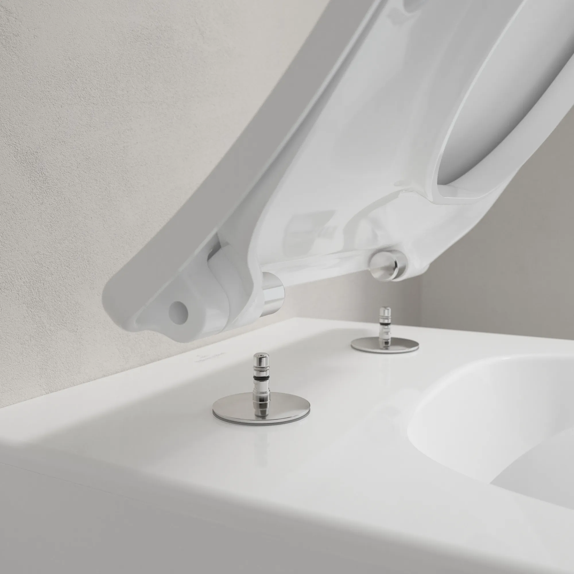 Wand-Tiefspül-WC DirectFlush „Venticello“ mit DirektFlush, Spülrandlos 37,5 × 33 × 56 cm in Weiß Alpin, ohne Spülrand