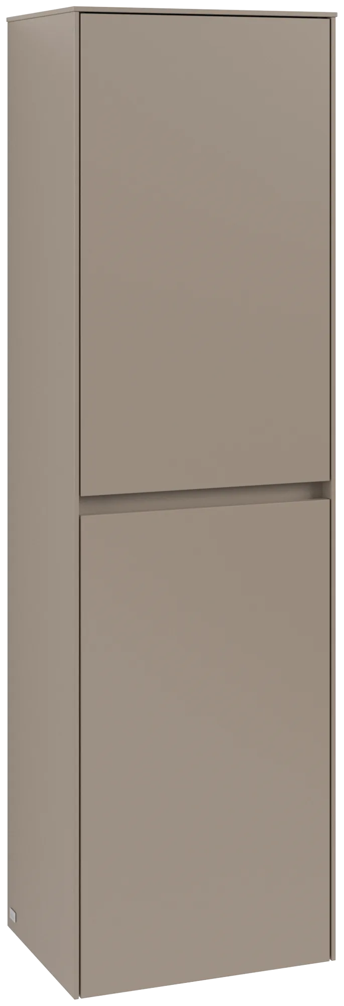 Villeroy & Boch Hochschrank Collaro C03400, Eckig, Taupe, 1.538 mm Höhe, 454 x 347 mm Maße, 2 Türen mit SoftClosing, integrierte Aluminiumgriffe Villeroy & Boch Hochschrank Collaro C03400, Eckig, Taupe, 1.538 mm Höhe, 454 x 347 mm Maße, 2 Türen mit SoftClosing, integrierte Aluminiumgriffe