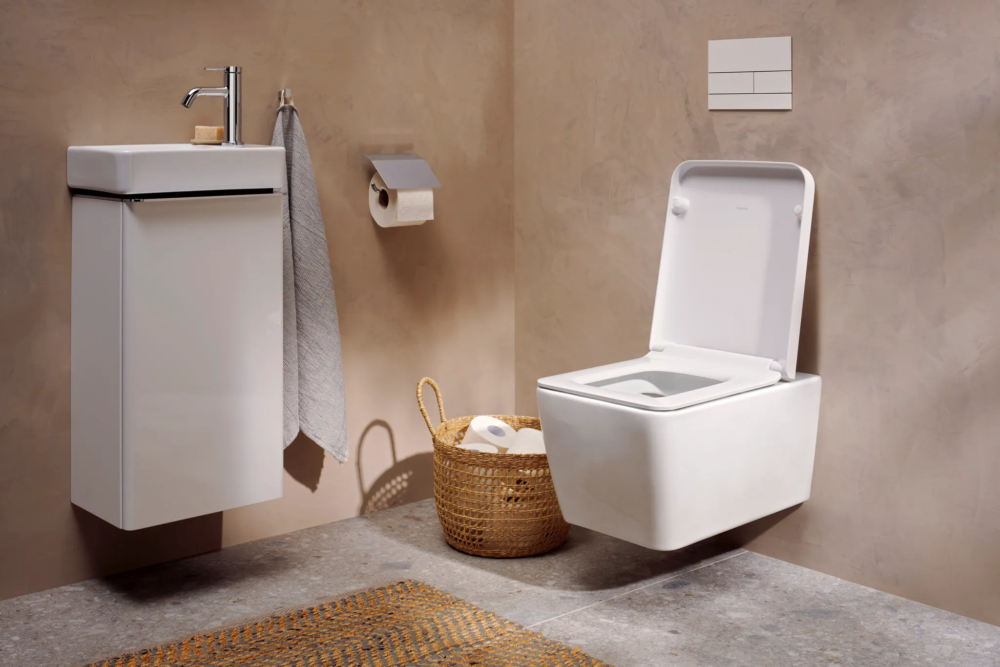 EluPura Q Wand WC Set 540 ohne Spülrand mit WC Sitz mit SoftClose and QuickRelease, SmartClean Weiß EluPura Q Wand WC Set 540 ohne Spülrand mit WC Sitz mit SoftClose and QuickRelease, SmartClean Weiß