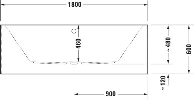Duravit Whirlwanne „Vero Air“ freistehend rechteck 180 × 80 cm 