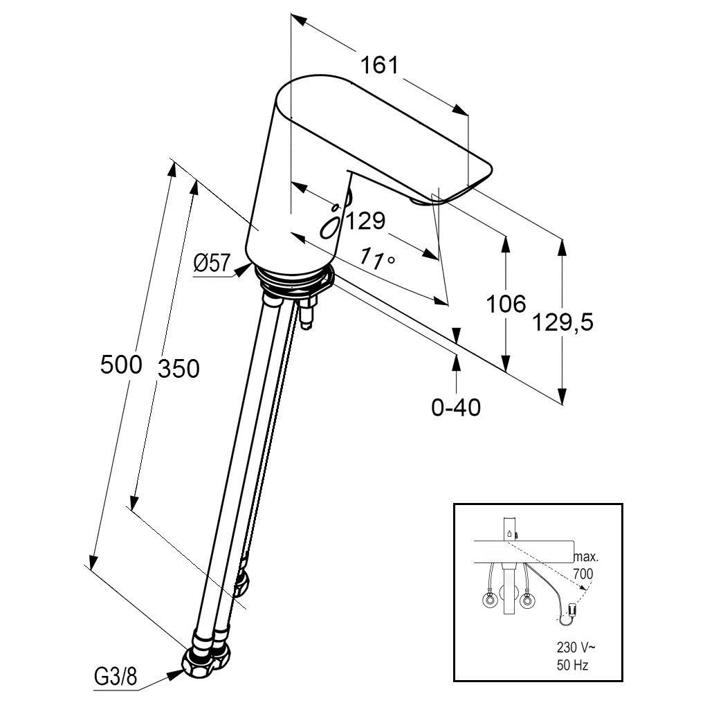 Kludi BALANCE Elektronische WT-Armatur DN 15, chrom Kludi BALANCE Elektronische WT-Armatur DN 15, chrom