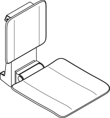 Einhängesitz „System 900“ in Weiß tiefmatt / Signalweiß matt Einhängesitz „System 900“ in Weiß tiefmatt / Signalweiß matt