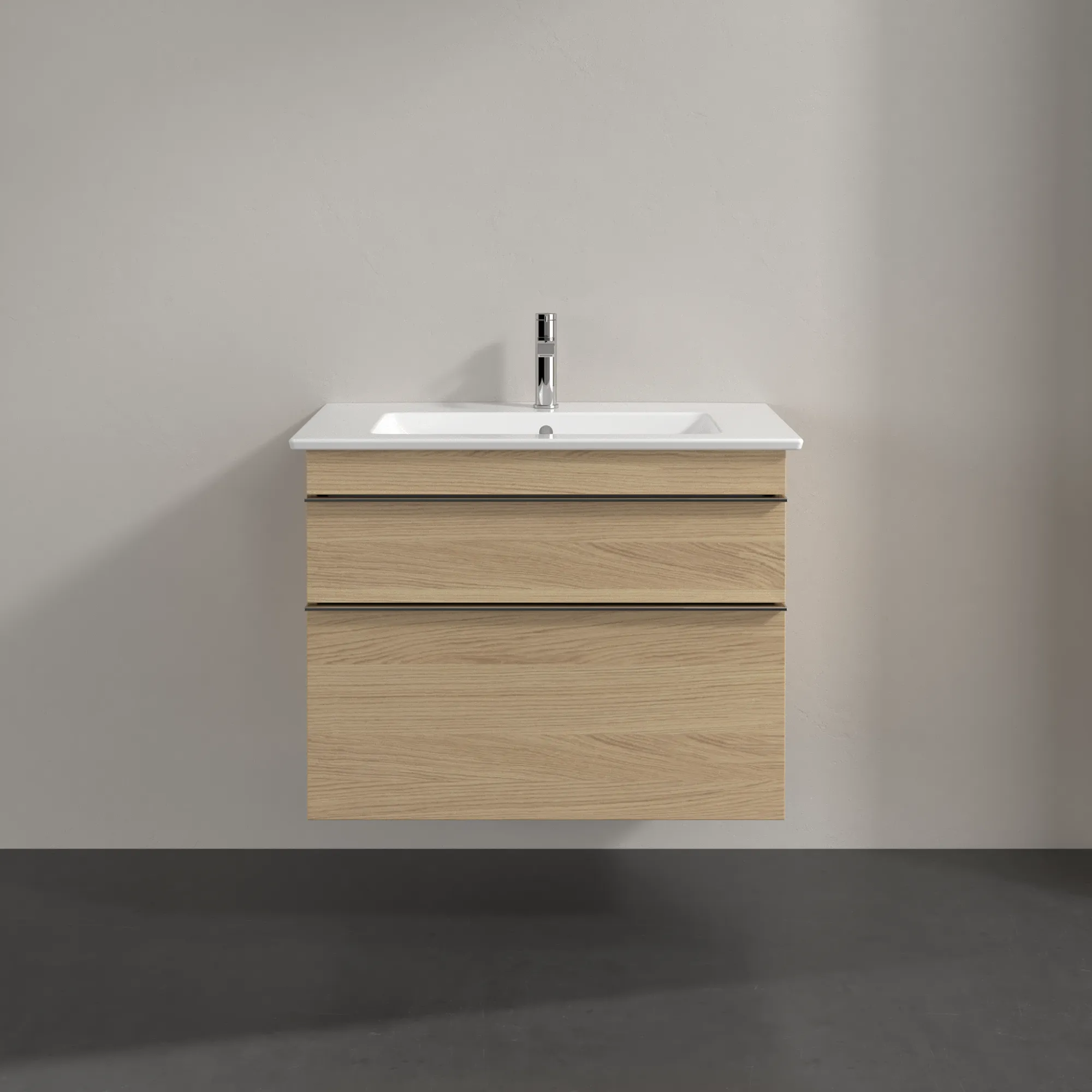 Villeroy & Boch Waschtischunterschrank „Venticello“ für Schrankwaschtisch 753 × 590 × 502 mm Nordic Oak, für Becken mittig