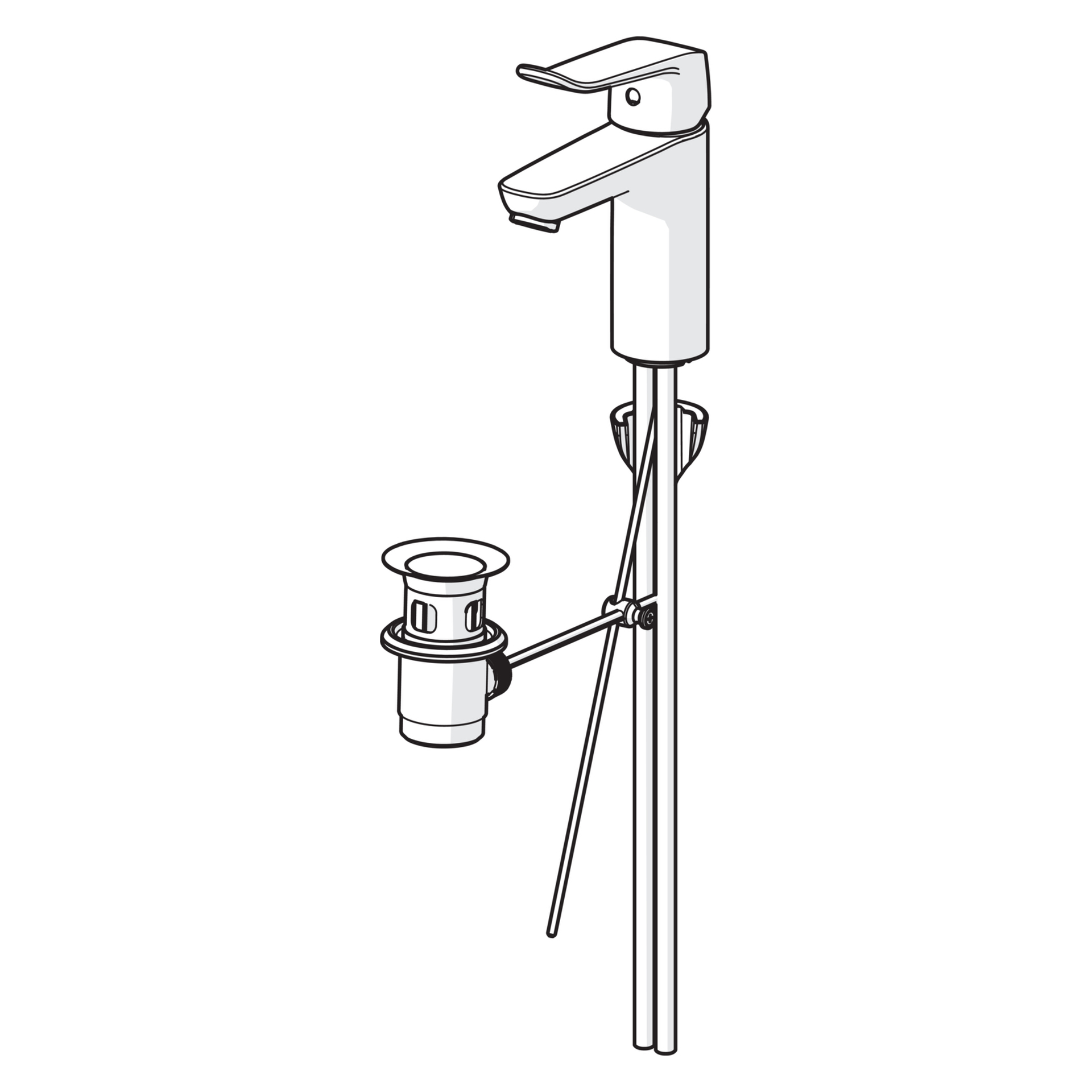Einhebelmischer Waschtischbatterie „Clinica“ in Chrom Einhebelmischer Waschtischbatterie „Clinica“ in Chrom