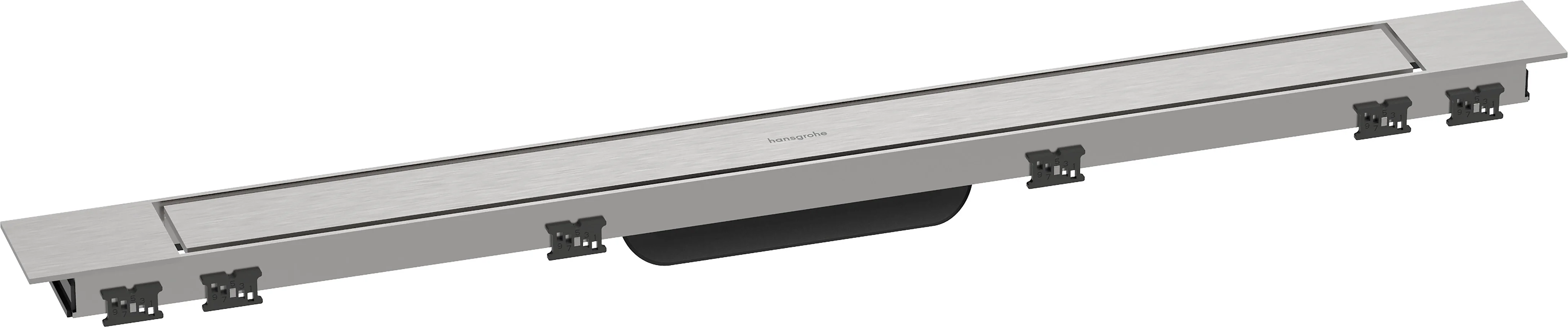Hansgrohe RainDrain Match Plus Duschrinne 800 mm, höhenverstellbarer Edelstahlrahmen, bis 18 mm Fliesenstärke, wasserloses Siphonsystem Hansgrohe RainDrain Match Plus Duschrinne 800 mm, höhenverstellbarer Edelstahlrahmen, bis 18 mm Fliesenstärke, wasserloses Siphonsystem
