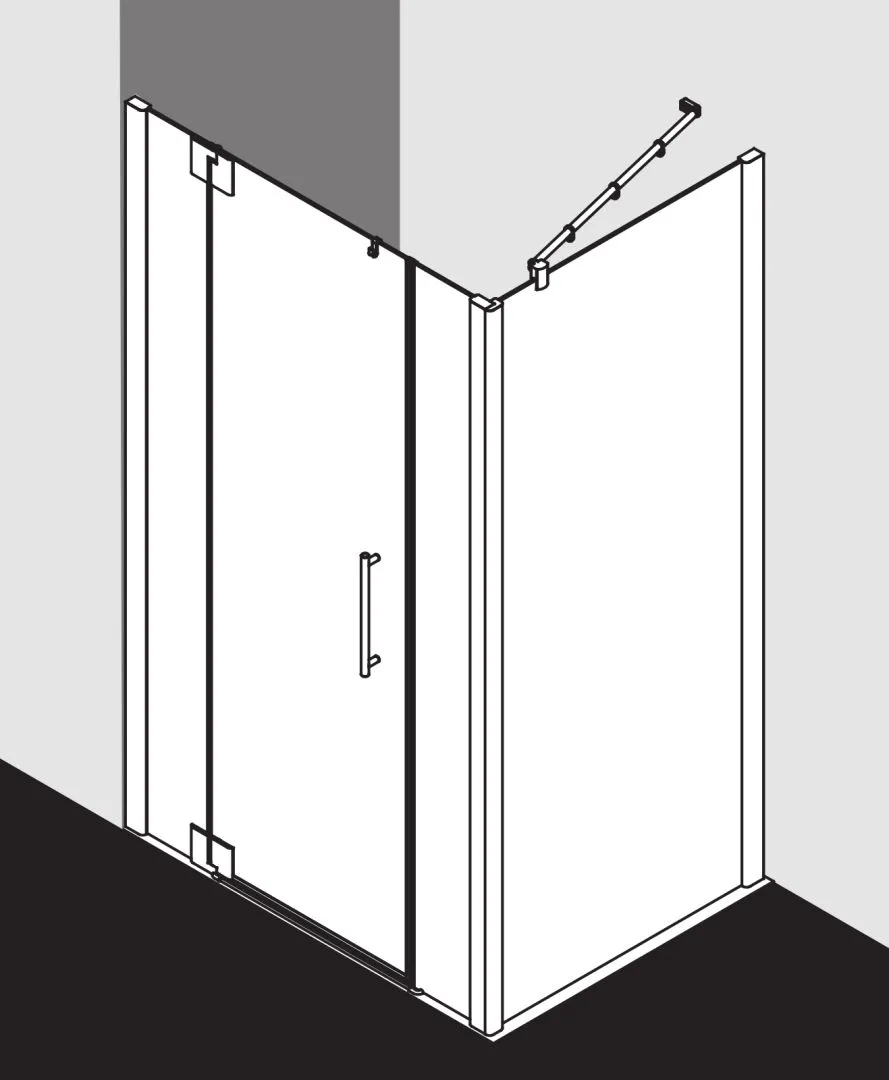 PASA XP PX1GL Pendeltür 1-flügelig links mit Festfeldern, für Nische und Ecke, Höhe 1850 mm, Wanneneinbaumaß 1050-1110 / 1075-1135 mm, Breitenverstellmaß 1050-1110 mm, Glasaußenkante 1050-1110 mm, Farbe Silber Mattglanz, Glas ESG Klar PASA XP PX1GL Pendeltür 1-flügelig links mit Festfeldern, für Nische und Ecke, Höhe 1850 mm, Wanneneinbaumaß 1050-1110 / 1075-1135 mm, Breitenverstellmaß 1050-1110 mm, Glasaußenkante 1050-1110 mm, Farbe Silber Mattglanz, Glas ESG Klar