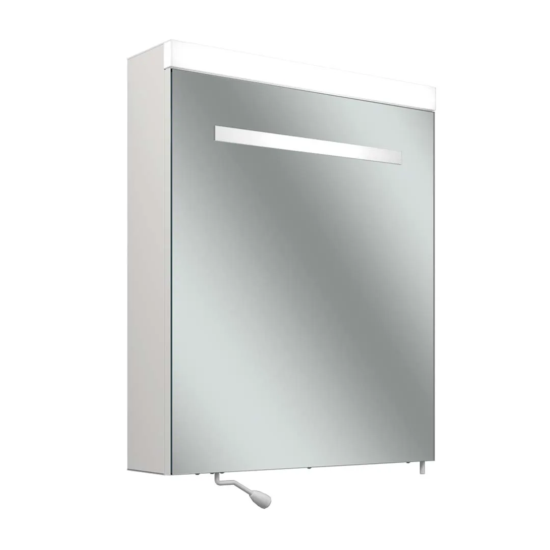 Schneider Spiegelschrank CARE LED CLC1 60/1/K/LED/L, 4000K, weiß, pulverbeschichtet – Maße: 595 x 727 x 160 mm Schneider Spiegelschrank CARE LED CLC1 60/1/K/LED/L, 4000K, weiß, pulverbeschichtet – Maße: 595 x 727 x 160 mm