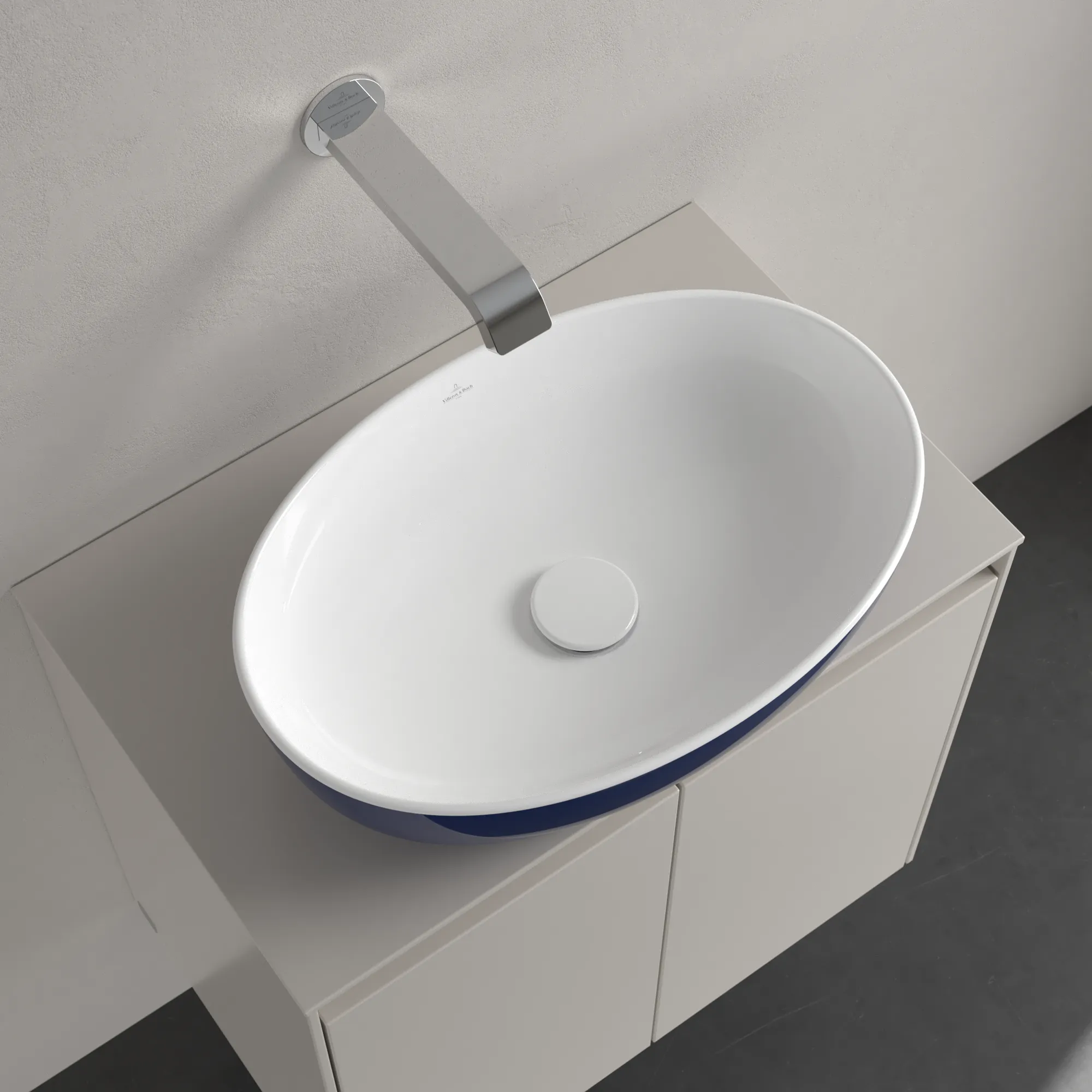 Villeroy & Boch Aufsatzwaschtisch „Artis“ 480 × 325 × 135 mm in Deep Ocean Villeroy & Boch Aufsatzwaschtisch „Artis“ 480 × 325 × 135 mm in Deep Ocean