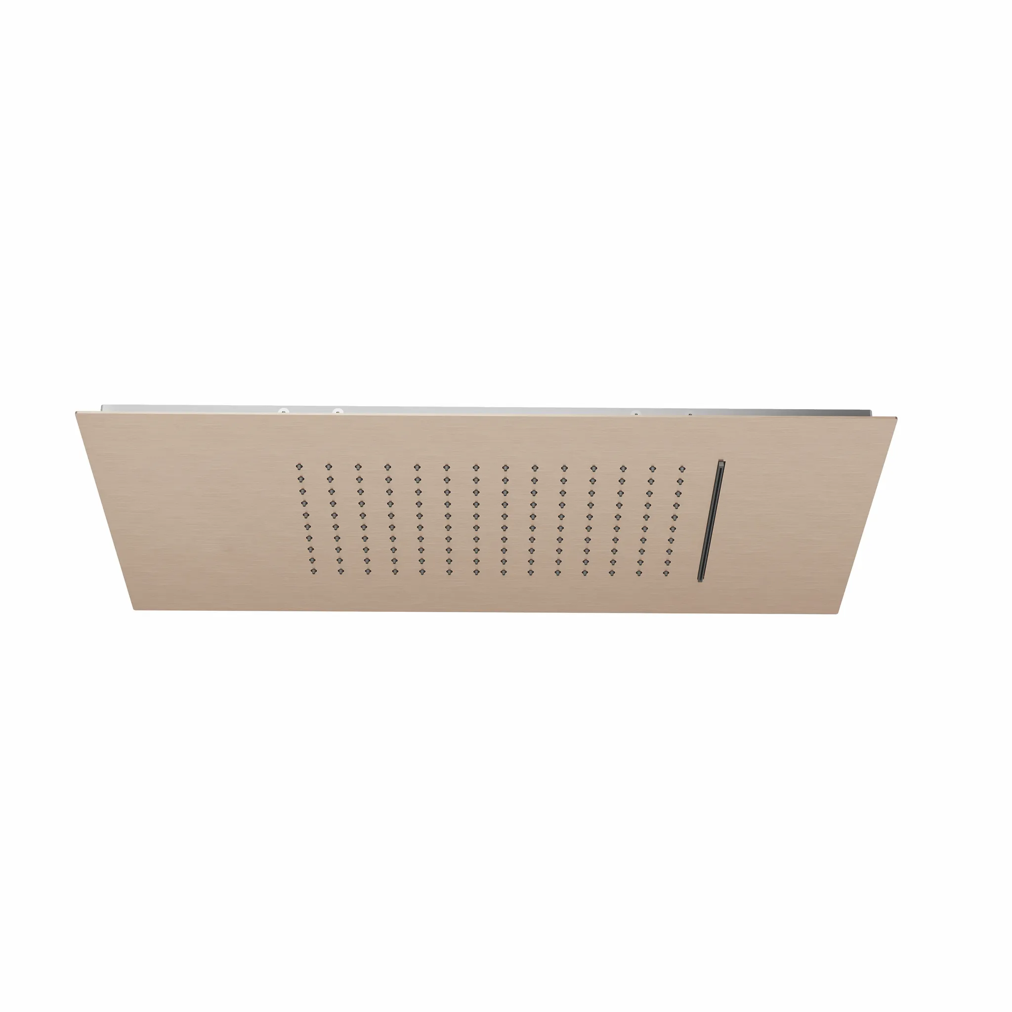 Kludi-ASANA Kopfbrause 2 Strahlarten, 600 x 300 mm, Brushed Bronze PVD, Regen & Wasserfall, Deckeneinbau, DN 15 Kludi-ASANA Kopfbrause 2 Strahlarten, 600 x 300 mm, Brushed Bronze PVD, Regen & Wasserfall, Deckeneinbau, DN 15