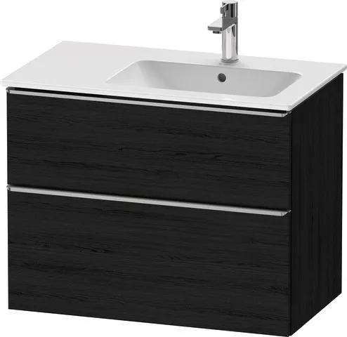 Duravit Waschtischunterschrank wandhängend „D-Neo“ 81 × 62,5 × 46,2 cm in Eiche Schwarz