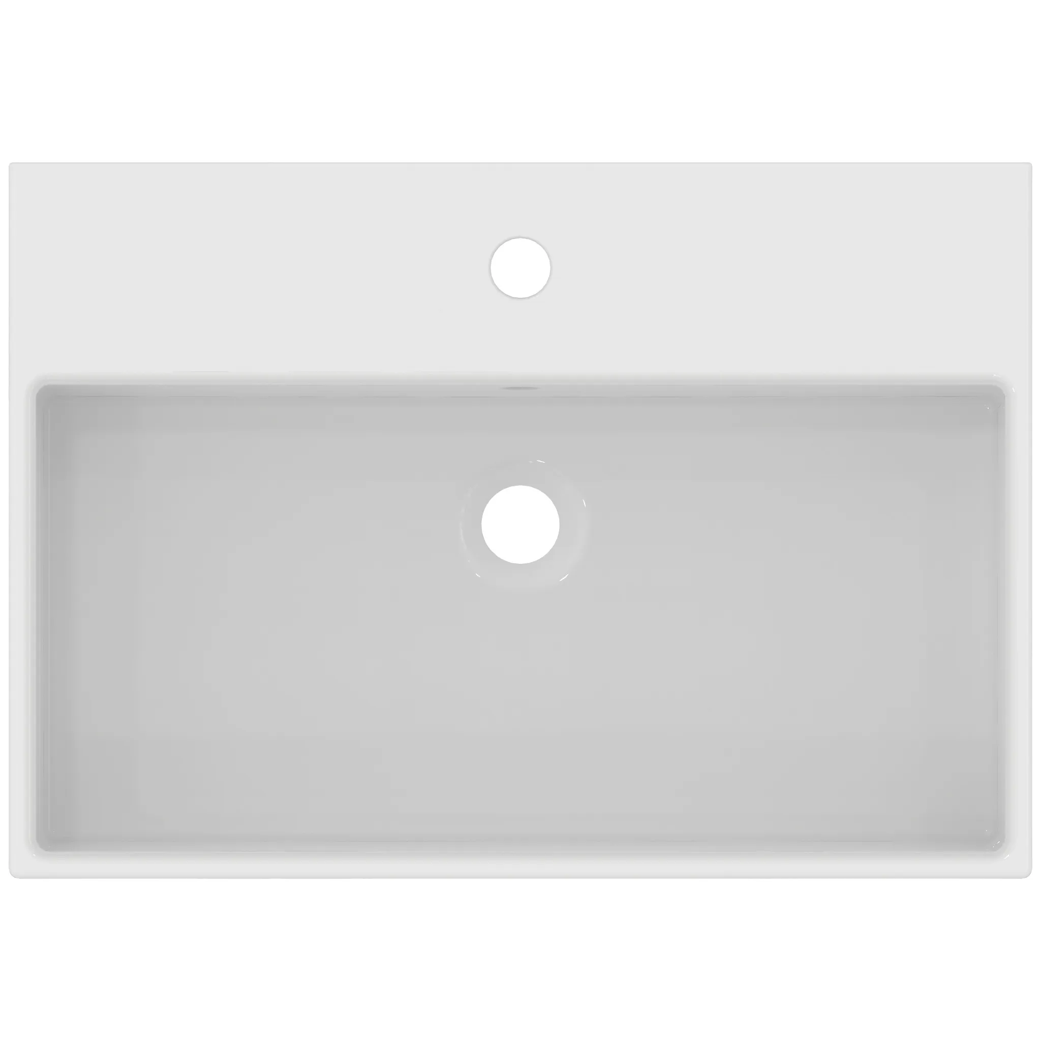 Waschbecken „Strada“ 60 × 42 × 14,5 cm, Hahnlochposition mittig Waschbecken „Strada“ 60 × 42 × 14,5 cm, Hahnlochposition mittig