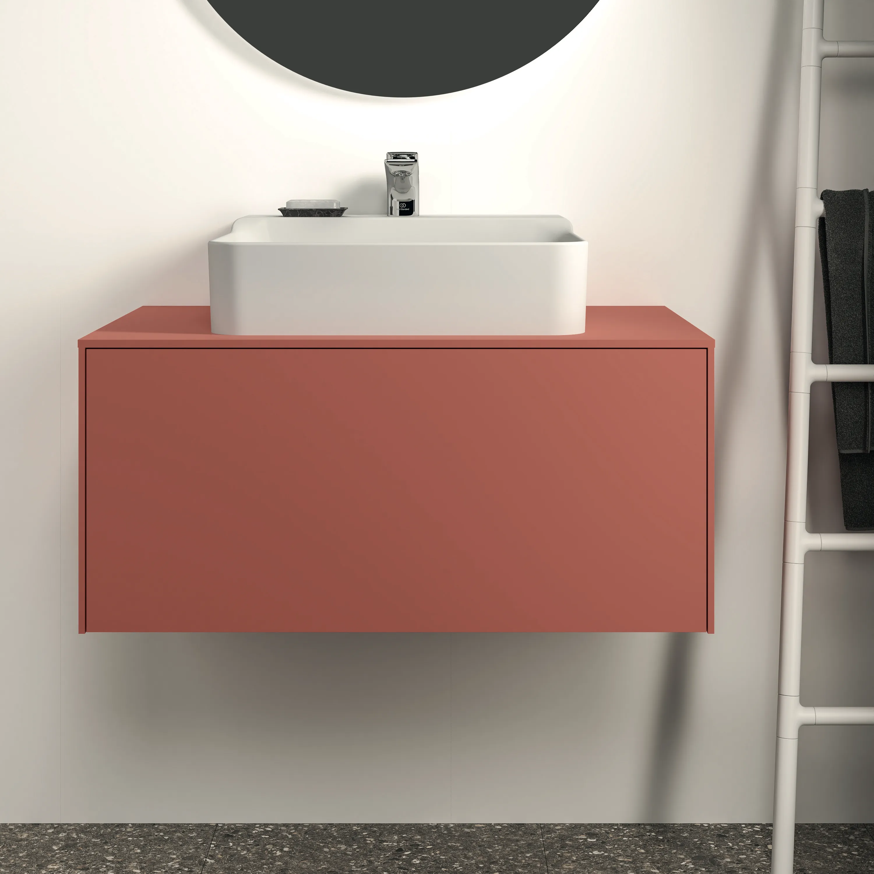 Ideal Standard Waschtischunterschrank „Conca“ 80,2 × 37 × 50,5 cm Sunset matt lackiert Ideal Standard Waschtischunterschrank „Conca“ 80,2 × 37 × 50,5 cm Sunset matt lackiert