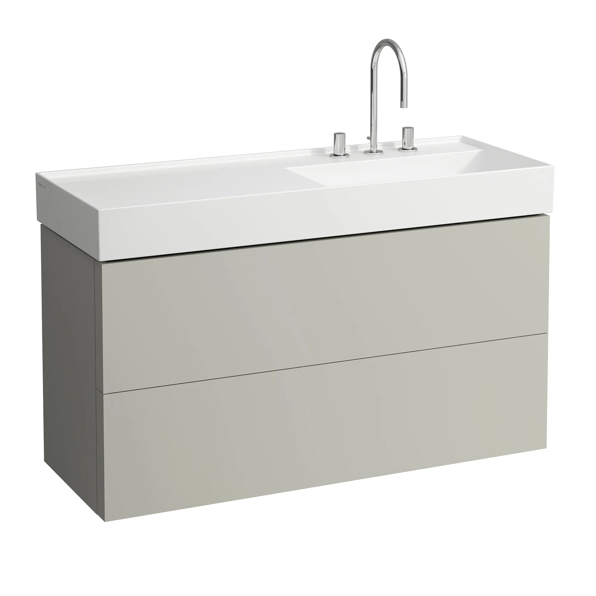 Laufen Waschtischunterbau „Kartell“ 450 × 600 × 1180 mm Kieselgrau