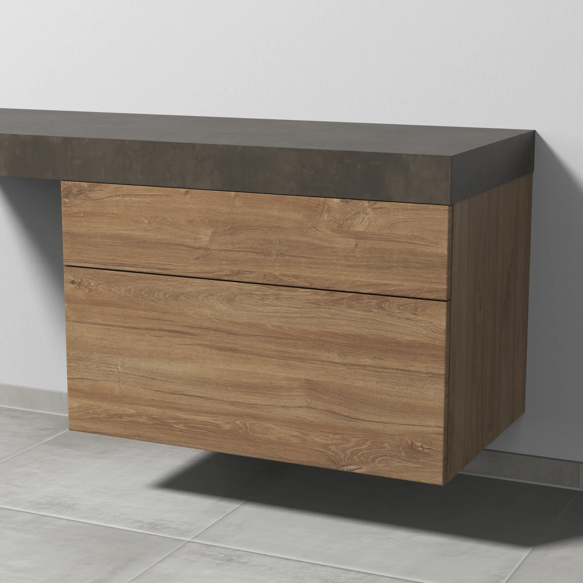 Sanipa Unterschrank „2morrow“ 800 × 510 × 520 mm in Eiche Kansas