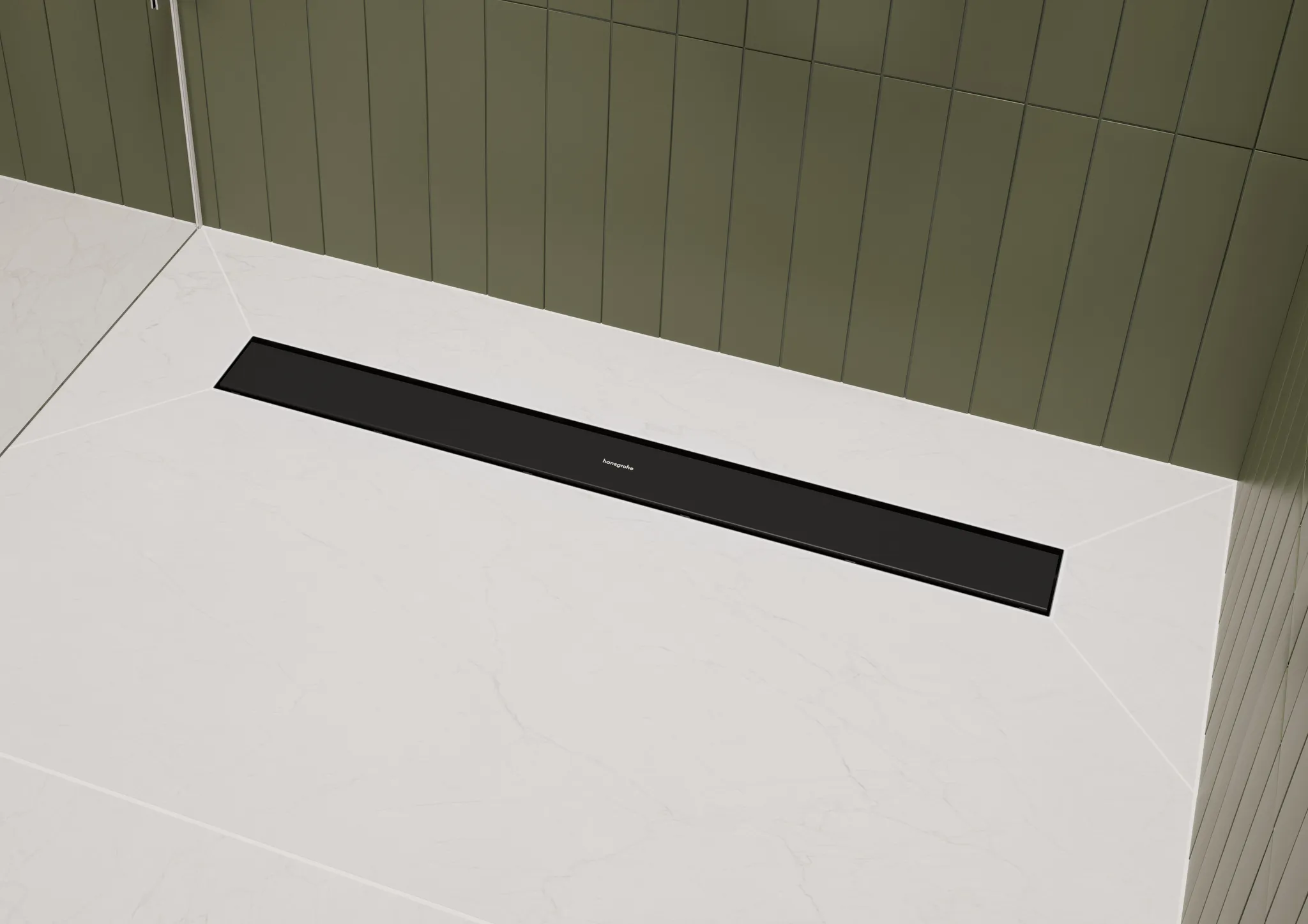 Hansgrohe Duschrinne „RainDrain Go“ in Mattschwarz Hansgrohe Duschrinne „RainDrain Go“ in Mattschwarz