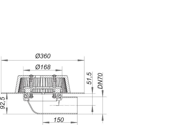 Power Dachablauf 86.0 FPO-PE, DN 70 Power Dachablauf 86.0 FPO-PE, DN 70