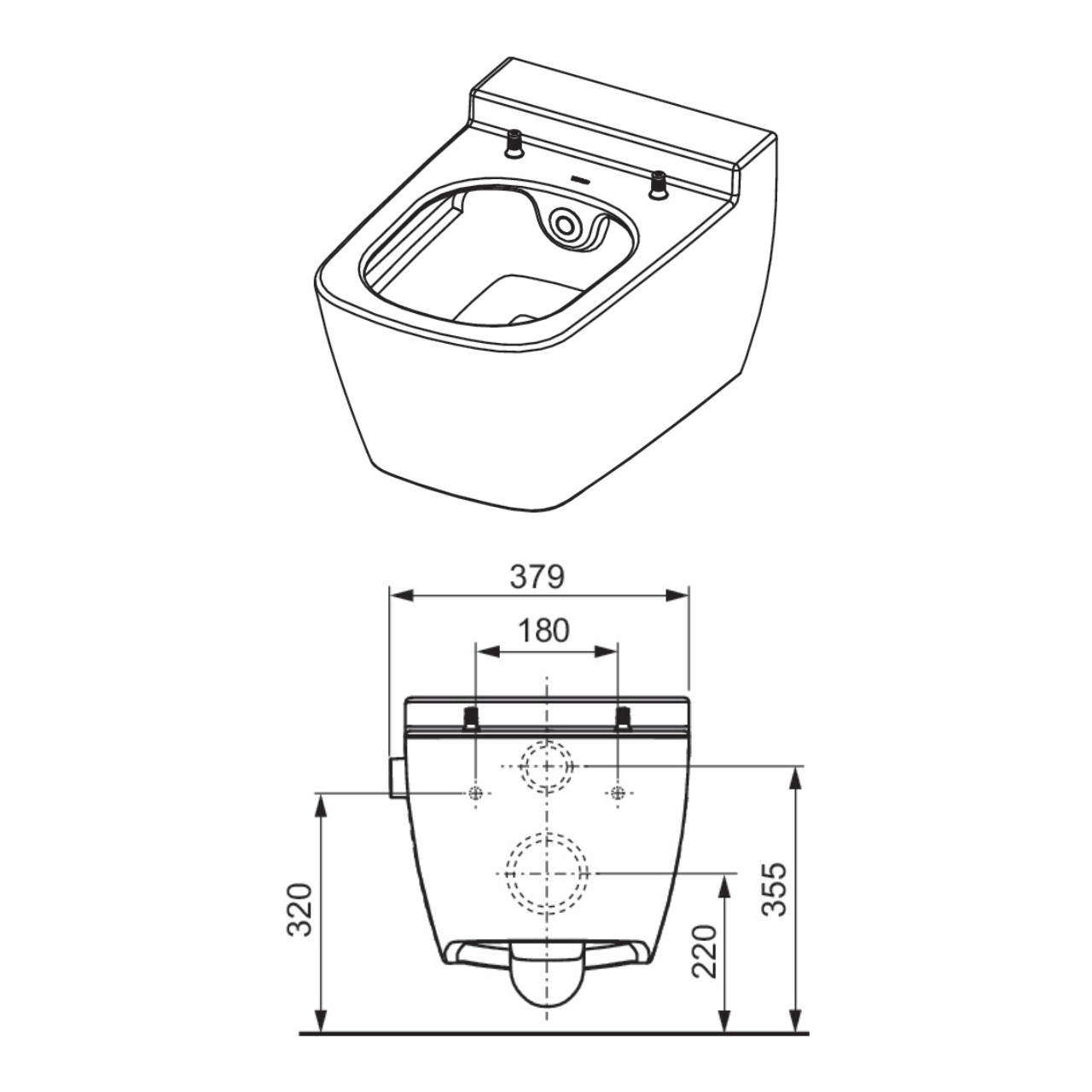 Set Dusch-WC TECEone, spülrandlos, mit Duschfunktion inkl. WC-Sitz mit Absenkautomatik Set Dusch-WC TECEone, spülrandlos, mit Duschfunktion inkl. WC-Sitz mit Absenkautomatik
