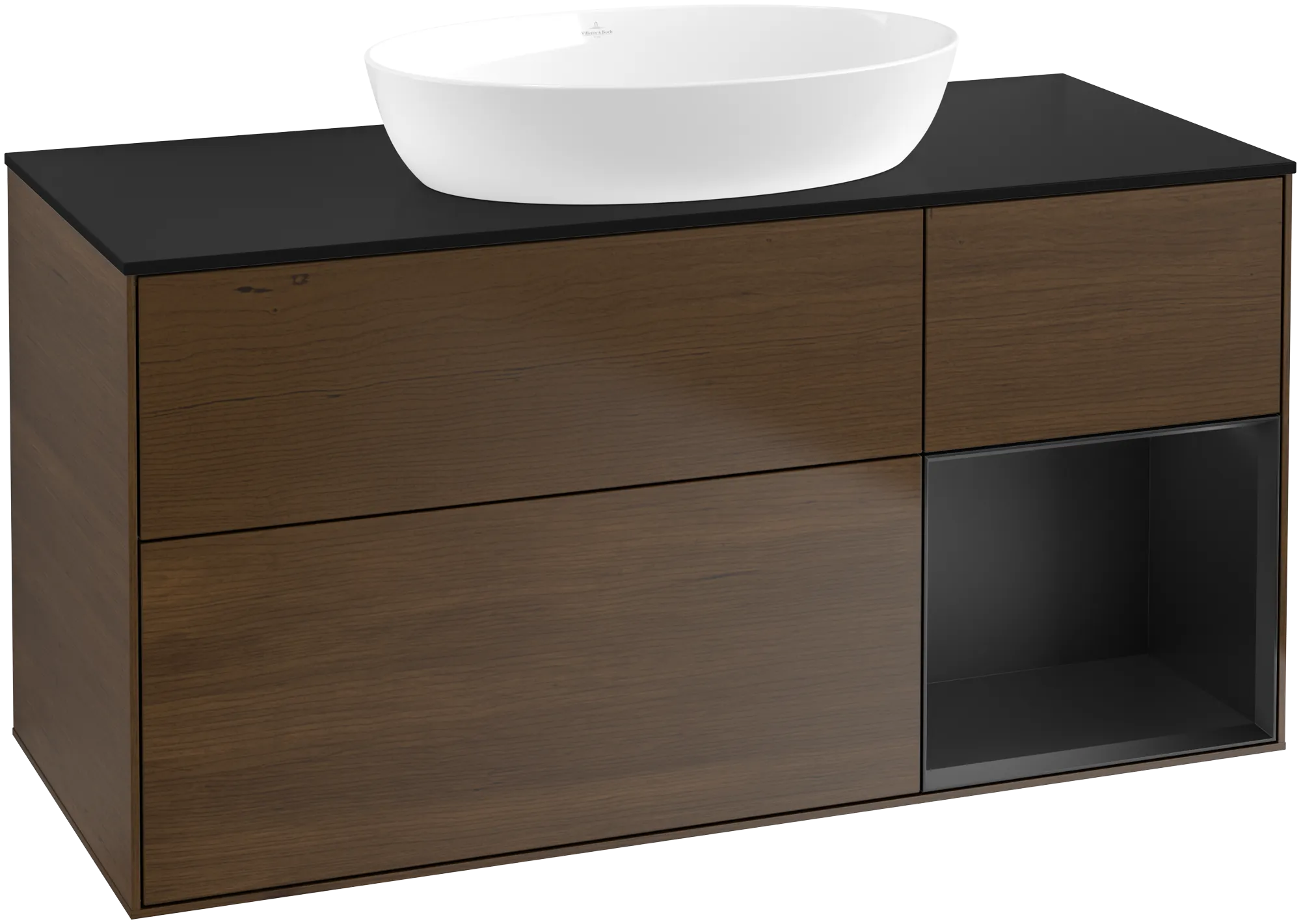 Villeroy & Boch Waschbeckenunterschrank Finion FA7, 1200x603x501mm, Eckig, Beleuchtung