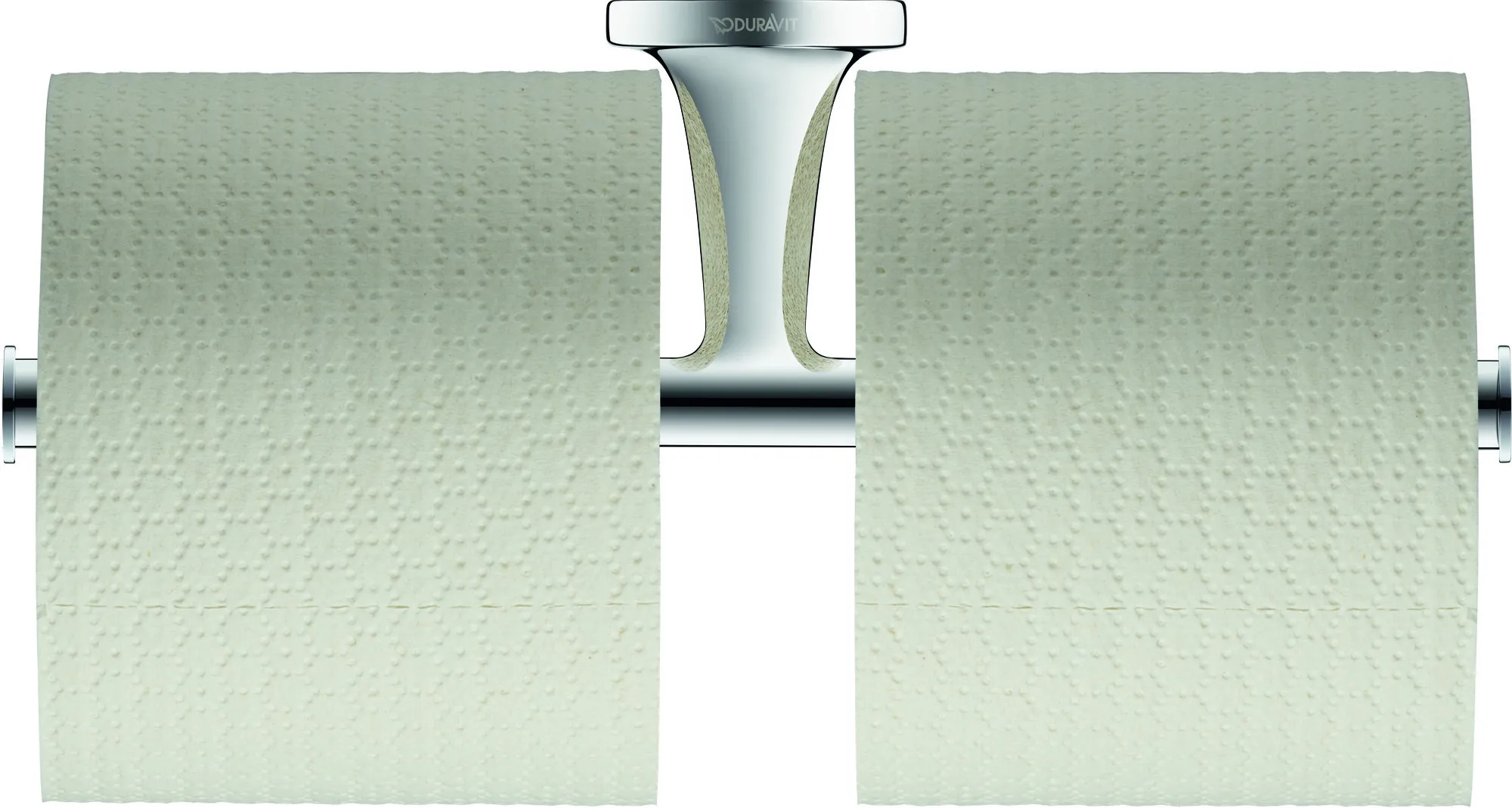 Duravit Doppel-Toilettenpapierhalter „Starck T“ 25,5 × 7,6 × 5 cm in Befestigung sichtbar Duravit Doppel-Toilettenpapierhalter „Starck T“ 25,5 × 7,6 × 5 cm in Befestigung sichtbar
