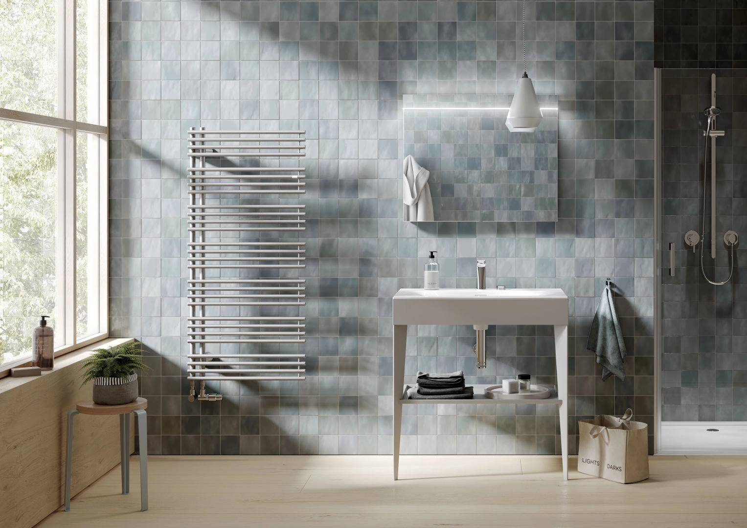 Kermi Design-Heizkörper „Diveo®“ 60 × 132 cm in Graphit Metallic Kermi Design-Heizkörper „Diveo®“ 60 × 132 cm in Graphit Metallic