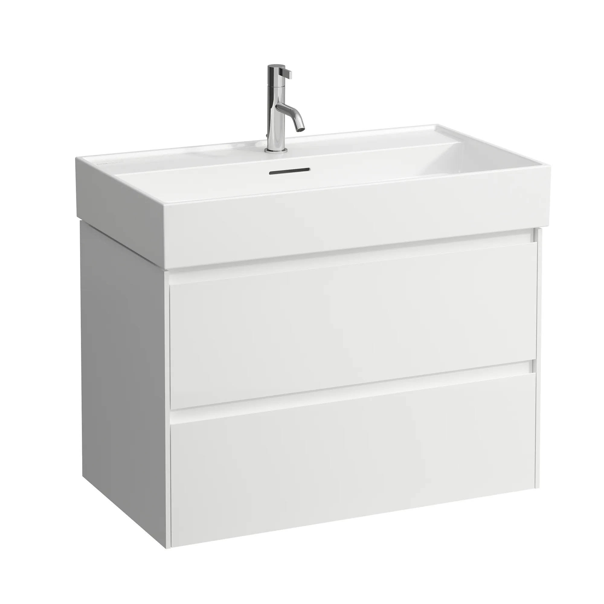 Laufen Waschtischunterbau LANI 442x784x515 mit 2 Schubladen, weiß matt Laufen Waschtischunterbau LANI 442x784x515 mit 2 Schubladen, weiß matt