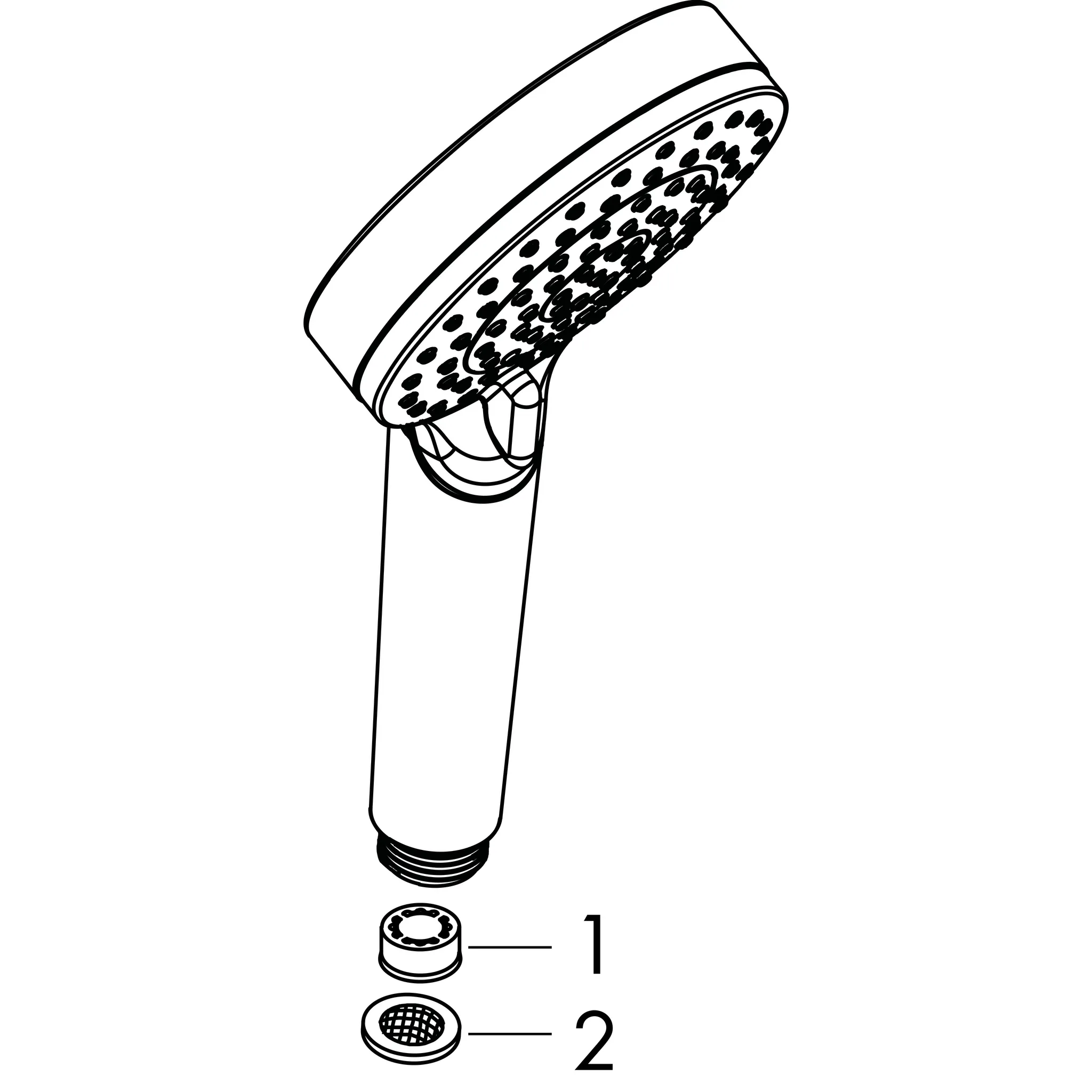 Hansgrohe Handbrause Vernis Blend EcoSmart mattschwarz, 100 mm Brausekopfgröße, Rain & IntenseRain Strahlarten, QuickClean, max. Durchfluss 7,5 l/min ab 4 l/min, Anschluss G 1/2 Hansgrohe Handbrause Vernis Blend EcoSmart mattschwarz, 100 mm Brausekopfgröße, Rain & IntenseRain Strahlarten, QuickClean, max. Durchfluss 7,5 l/min ab 4 l/min, Anschluss G 1/2