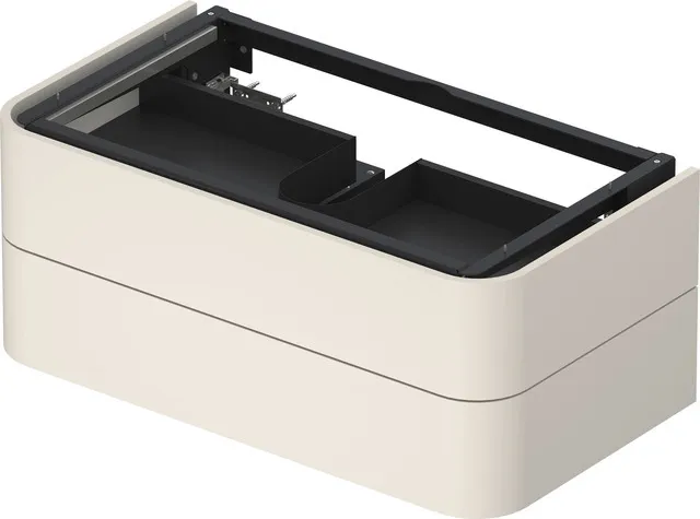 Duravit Waschtischunterschrank wandhängend „Happy D.2 Plus“ 100 × 40,8 × 55 cm Nordic Weiß Seidenmatt Duravit Waschtischunterschrank wandhängend „Happy D.2 Plus“ 100 × 40,8 × 55 cm Nordic Weiß Seidenmatt