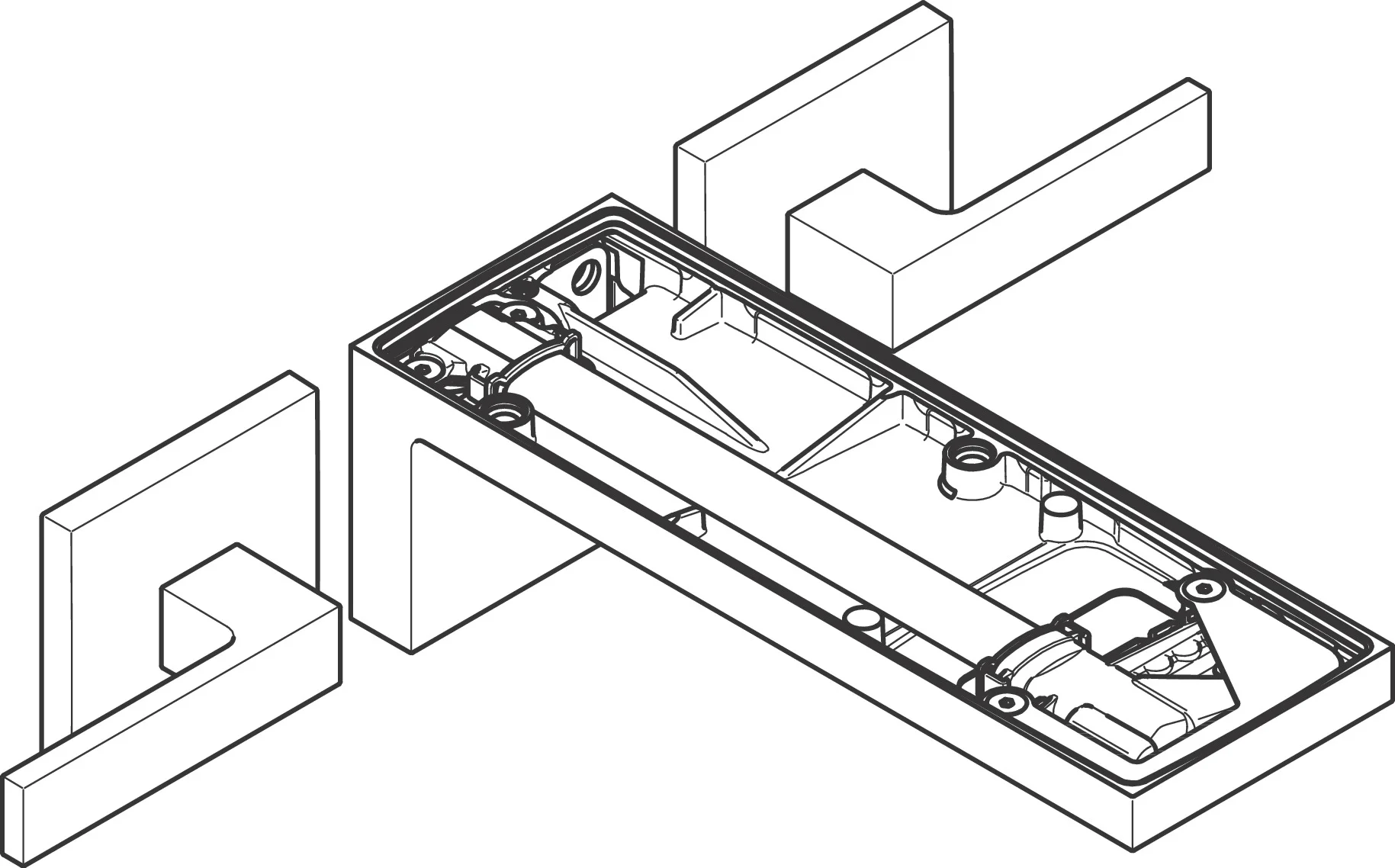 Hansgrohe AXOR MyEdition 3-Loch Waschtischarmatur, Chrom, Ausladung 221 mm, Hebelgriff, PowderRain Strahlart, max. Durchfluss 5 l/min Hansgrohe AXOR MyEdition 3-Loch Waschtischarmatur, Chrom, Ausladung 221 mm, Hebelgriff, PowderRain Strahlart, max. Durchfluss 5 l/min
