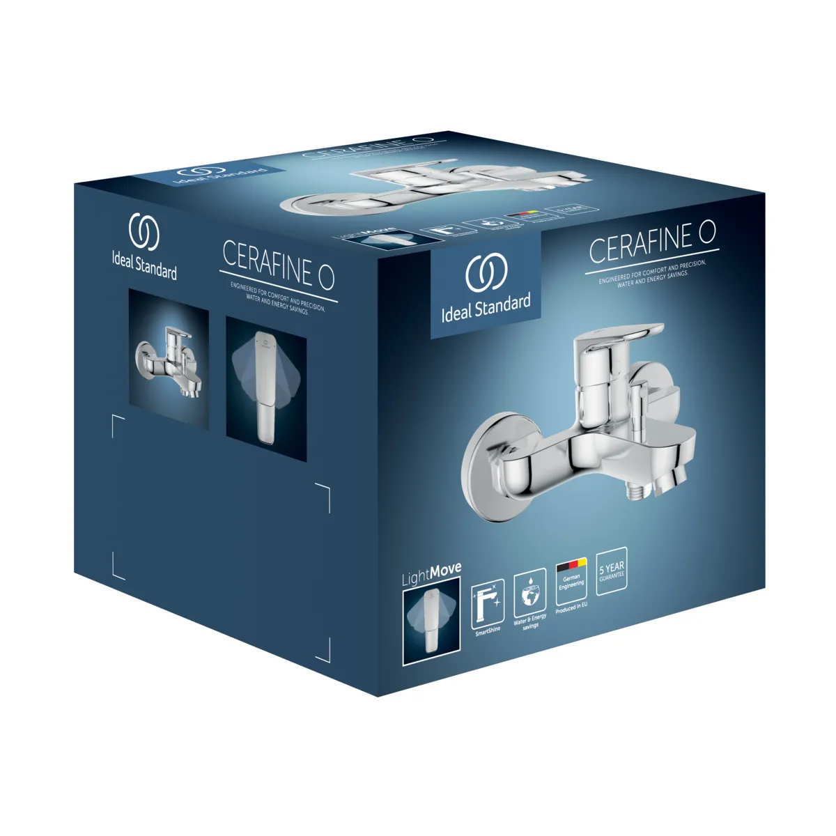 Ideal Standard Badearmatur Aufputz Cerafine O, Ausladung 155mm, Chrom Ideal Standard Badearmatur Aufputz Cerafine O, Ausladung 155mm, Chrom