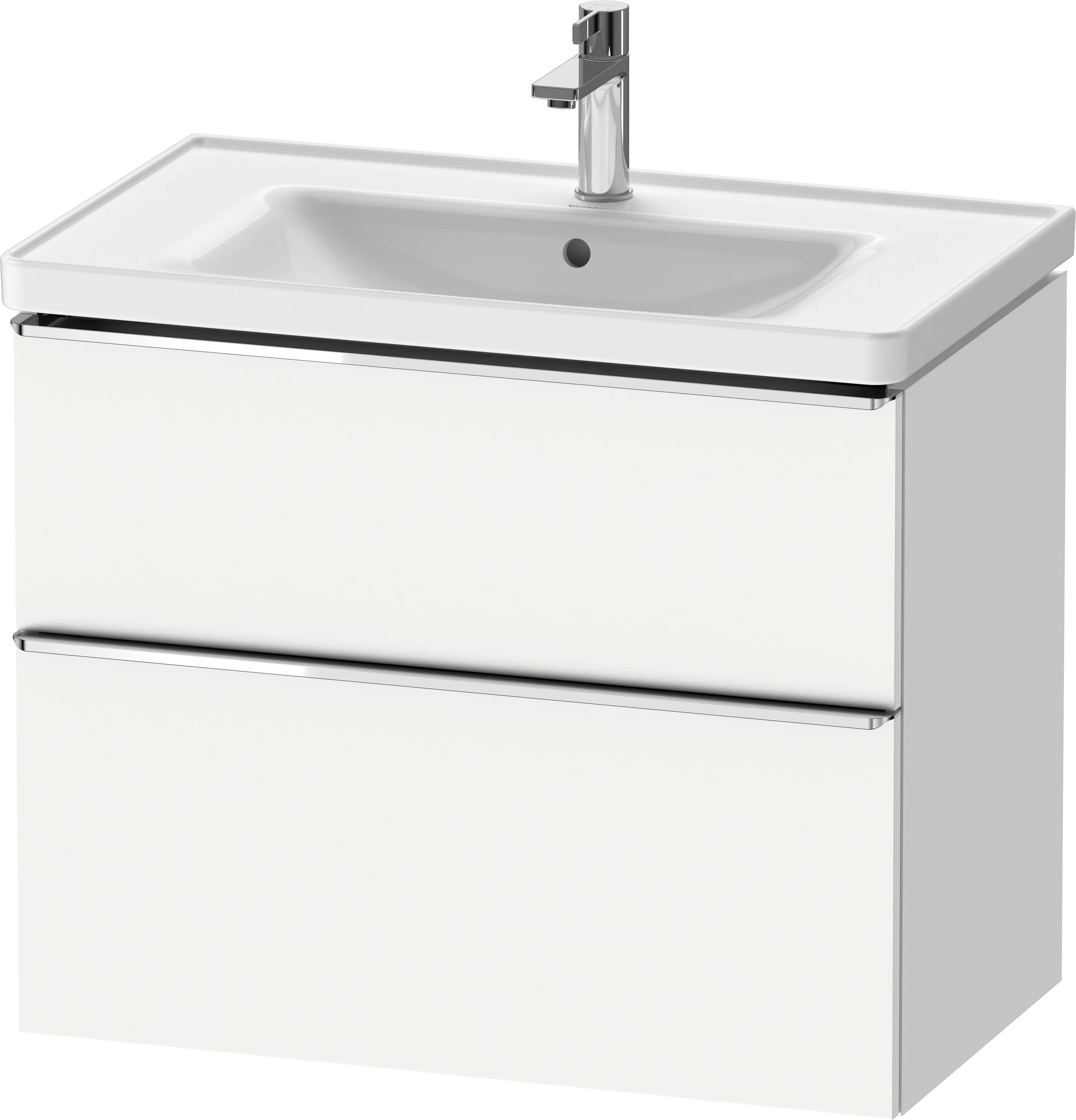 Duravit Waschtischunterschrank wandhängend „D-Neo“ 78,4 × 62,5 × 45,2 cm Weiß Matt