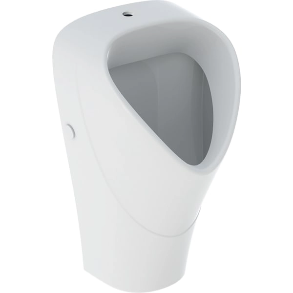 Urinal trigonal „Renova“, Zulauf von oben, Befestigung verdeckt, ohne Zielobjekt 33 × 60 × 30 cm Urinal trigonal „Renova“, Zulauf von oben, Befestigung verdeckt, ohne Zielobjekt 33 × 60 × 30 cm