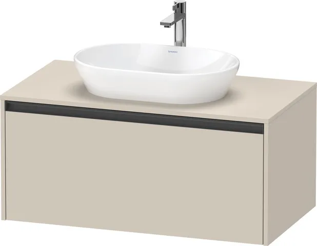 Duravit Waschtischunterschrank wandhängend „Ketho.2“ 100 × 45,9 × 55 cm in Taupe Supermatt Duravit Waschtischunterschrank wandhängend „Ketho.2“ 100 × 45,9 × 55 cm in Taupe Supermatt