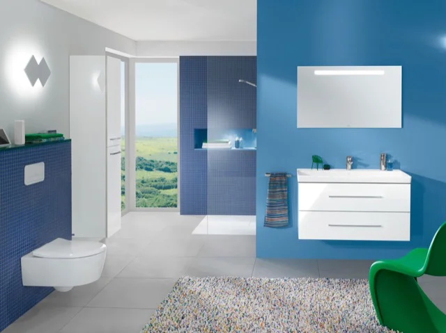 Villeroy & Boch Schrankwaschtisch Avento, 1000x470x165 mm, weiß Alpin, mit Überlauf, glänzend, für 3-Loch-Armatur und passendes Möbel Villeroy & Boch Schrankwaschtisch Avento, 1000x470x165 mm, weiß Alpin, mit Überlauf, glänzend, für 3-Loch-Armatur und passendes Möbel