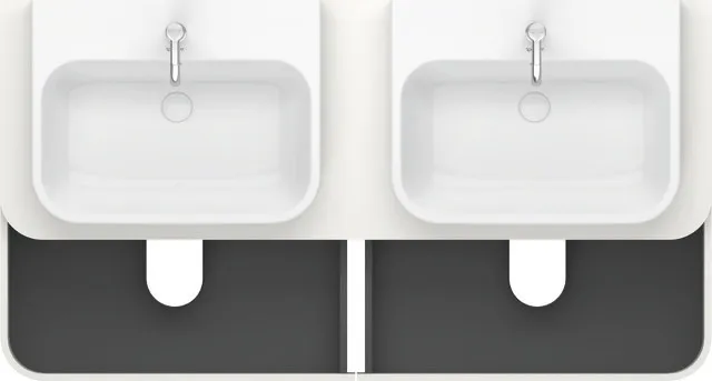 Duravit Waschtischunterschrank wandhängend „Happy D.2 Plus“ 160 × 40,8 × 55 cm Weiß Seidenmatt Duravit Waschtischunterschrank wandhängend „Happy D.2 Plus“ 160 × 40,8 × 55 cm Weiß Seidenmatt