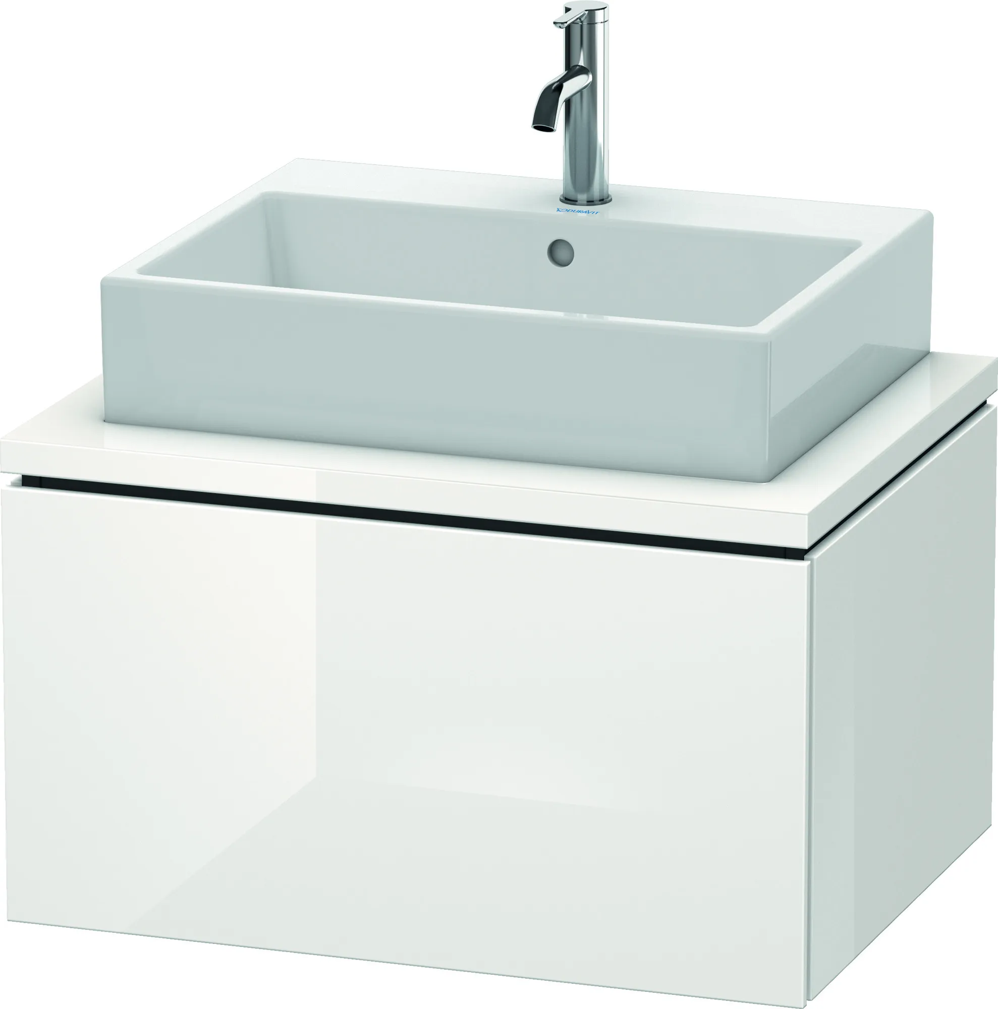 Duravit Waschtischunterschrank wandhängend „L-Cube“ 72 × 40 × 54,7 cm Weiß Hochglanz Duravit Waschtischunterschrank wandhängend „L-Cube“ 72 × 40 × 54,7 cm Weiß Hochglanz